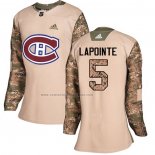 Camiseta Hockey Mujer Montreal Canadiens Guy Lapointe Autentico 2017 Veterans Day Camuflaje