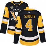 Camiseta Hockey Mujer Pittsburgh Penguins Justin Schultz 50 Anniversary Primera Premier Negro Camiseta Hockey Mujer Pittsburgh Penguins Justin Schultz 50 Anniversary Primera Premier Negro