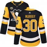 Camiseta Hockey Mujer Pittsburgh Penguins Matt Murray 50 Anniversary Primera Premier Negro