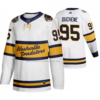 Camiseta Hockey Nashville Predators Matt Duchene Breakaway Jugador Retro 2020 Winter Classic Blanco