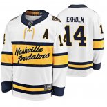 Camiseta Hockey Nashville Predators Mattias Ekholm Breakaway Jugador 2020 Winter Classic Blanco