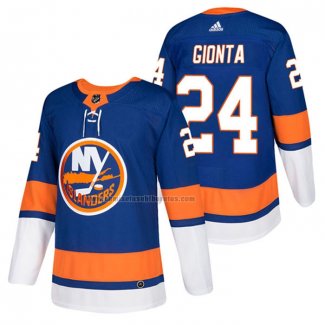 Camiseta Hockey New York Islanders Stephen Gionta Autentico Primera 2018 Azul
