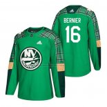 Camiseta Hockey New York Islanders Steve Bernier 2018 Dia de San Patricio Verde