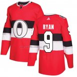 Camiseta Hockey Ottawa Senators Bobby Ryan Autentico 2017 100 Classic Rojo