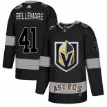 Camiseta Hockey Vegas Golden Knights Edouard Bellemare City Joint Name Stitched Negro