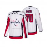 Camiseta Hockey Washington Capitals Braden Holtby 2018 Season Centennial Patch Team Road Blanco