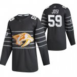 Camiseta Hockey 2020 All Star Nashville Predators Roman Josi Autentico Gris