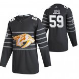 Camiseta Hockey 2020 All Star Nashville Predators Roman Josi Autentico Gris