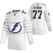 Camiseta Hockey 2020 All Star Tampa Bay Lightning Victor Hedman Autentico Blanco