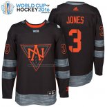 Camiseta Hockey America del Norte Seth Jones Premier 2016 World Cup Negro