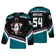 Camiseta Hockey Anaheim Ducks Antoine Morand Alterno 25th Aniversario Autentico Negro