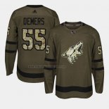 Camiseta Hockey Arizona Coyotes Jason Demers 2018 Salute To Service Verde Militar