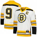 Camiseta Hockey Boston Bruins Johnny Bucyk Mitchell & Ness 1973-74 Blue Line Blanco Camiseta Hockey Boston Bruins Johnny Bucyk Mitchell & Ness 1973-74 Blue Line Blanco