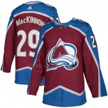 Camiseta Hockey Colorado Avalanche Nathan Mackinnon Primera Autentico Rojo