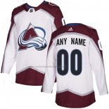Camiseta Hockey Colorado Avalanche Personalizada Road Autentico Blanco