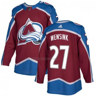Camiseta Hockey Colorado Avalanche Wensink Primera Autentico Rojo