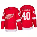 Camiseta Hockey Detroit Red Wings Henrik Zetterberg New Outfitted 2018 Rojo
