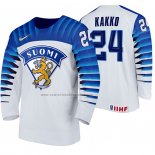 Camiseta Hockey Finlandia Kaapo Kakko Primera 2020 IIHF World Championship Blanco