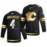 Camiseta Hockey Golden Edition Calgary Flames Rasmus Andersson Limited Autentico 2020-21 Negro