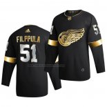 Camiseta Hockey Golden Edition Detroit Red Wings Valtteri Filppula Limited Autentico 2020-21 Negro