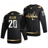 Camiseta Hockey Golden Edition Washington Capitals Lars Eller Limited Autentico 2020-21 Negro