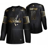 Camiseta Hockey Golden Edition Washington Capitals Mike Gartner Retired Jugador Autentico Negro