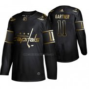 Camiseta Hockey Golden Edition Washington Capitals Mike Gartner Retired Jugador Autentico Negro