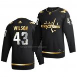 Camiseta Hockey Golden Edition Washington Capitals Tom Wilson Limited Autentico 2020-21 Negro