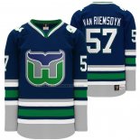Camiseta Hockey Hartford Whalers Trevor Van Riemsdyk Heritage Night Throwback Azul