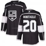 Camiseta Hockey Los Angeles Kings Luc Robitaille Primera Autentico Negro