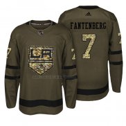 Camiseta Hockey Los Angeles Kings Oscar Fantenberg Salute To Service Verde Militar