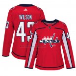 Camiseta Hockey Mujer Washington Capitals Tom Wilson Primera Autentico Jugador Rojo