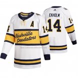 Camiseta Hockey Nashville Predators Mattias Ekholm Breakaway Jugador Retro 2020 Winter Classic Blanco