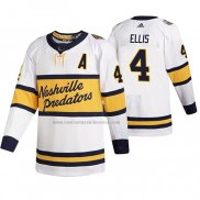 Camiseta Hockey Nashville Predators Ryan Ellis Breakaway Jugador Retro 2020 Winter Classic Blanco