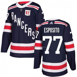 Camiseta Hockey New York Rangers Phil Esposito 2018 Winter Classic Azul