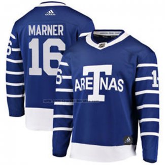 Camiseta Hockey Nino Toronto Maple Leafs Mitchell Marner Autentico 2018 Arenas Throwback Azul