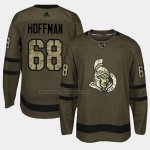 Camiseta Hockey Ottawa Senators Mike Hoffman 2018 Salute To Service Verde Militar