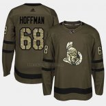 Camiseta Hockey Ottawa Senators Mike Hoffman 2018 Salute To Service Verde Militar