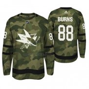 Camiseta Hockey Pittsburgh Penguins Brent Burns Armed Special Forces Autentico Jugador Camuflaje