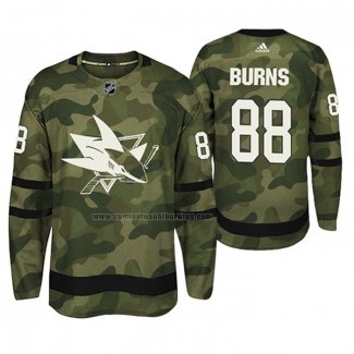 Camiseta Hockey Pittsburgh Penguins Brent Burns Armed Special Forces Autentico Jugador Camuflaje