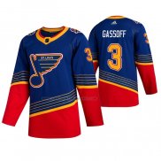 Camiseta Hockey St. Louis Blues Alex Pietrangelo Autentico Primera 2018 Azul