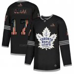 Camiseta Hockey Toronto Maple Leafs Wendel Clark 2020 USA Flag Negro