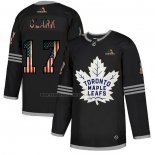 Camiseta Hockey Toronto Maple Leafs Wendel Clark 2020 USA Flag Negro