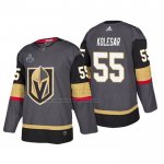 Camiseta Hockey Vegas Golden Knights Keegan Kolesar Bound Patch 2018 Stanley Cup Final Gris