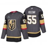 Camiseta Hockey Vegas Golden Knights Keegan Kolesar Bound Patch 2018 Stanley Cup Final Gris