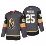 Camiseta Hockey Vegas Golden Knights Stefan Matteau Primera Autentico Jugador Gris