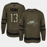 Camiseta Hockey Washington Capitals Jakub Vrana 2018 Salute To Service Verde Militar