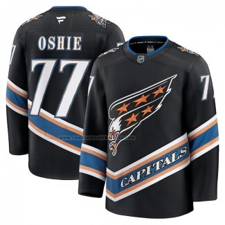 Camiseta Hockey Washington Capitals TJ Oshie Alterno 50th Anniversary Premier Breakaway Negro