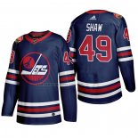 Camiseta Hockey Winnipeg Jets Logan Shaw Heritage Classic 2019-20 Azul