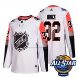 Camiseta Hockey 2018 All Star Los Angeles Kings Jonathan Quick Autentico Blanco